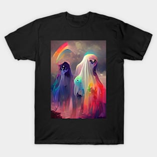 WEIRD RAINBOW GHOSTS ON HALLOWEEN T-Shirt